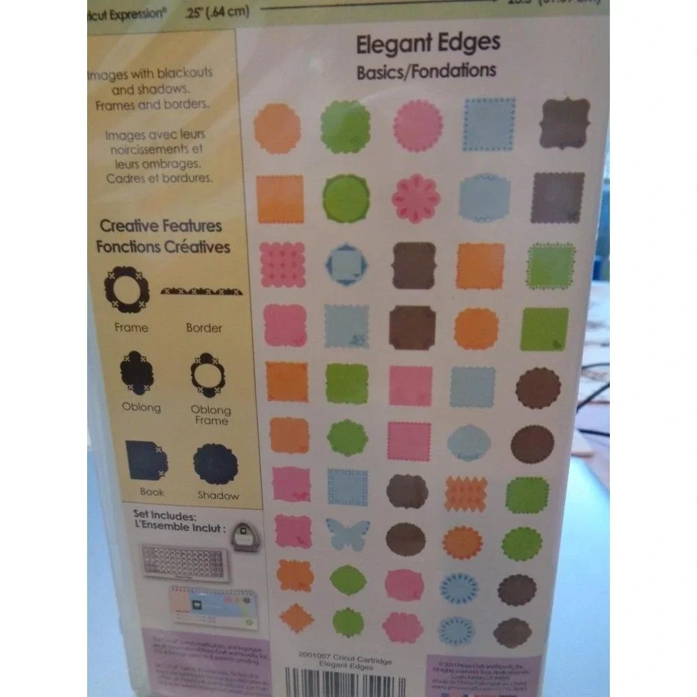 Cricut Die Cut Cartridge ELEGANT EDGES Scrapbooking